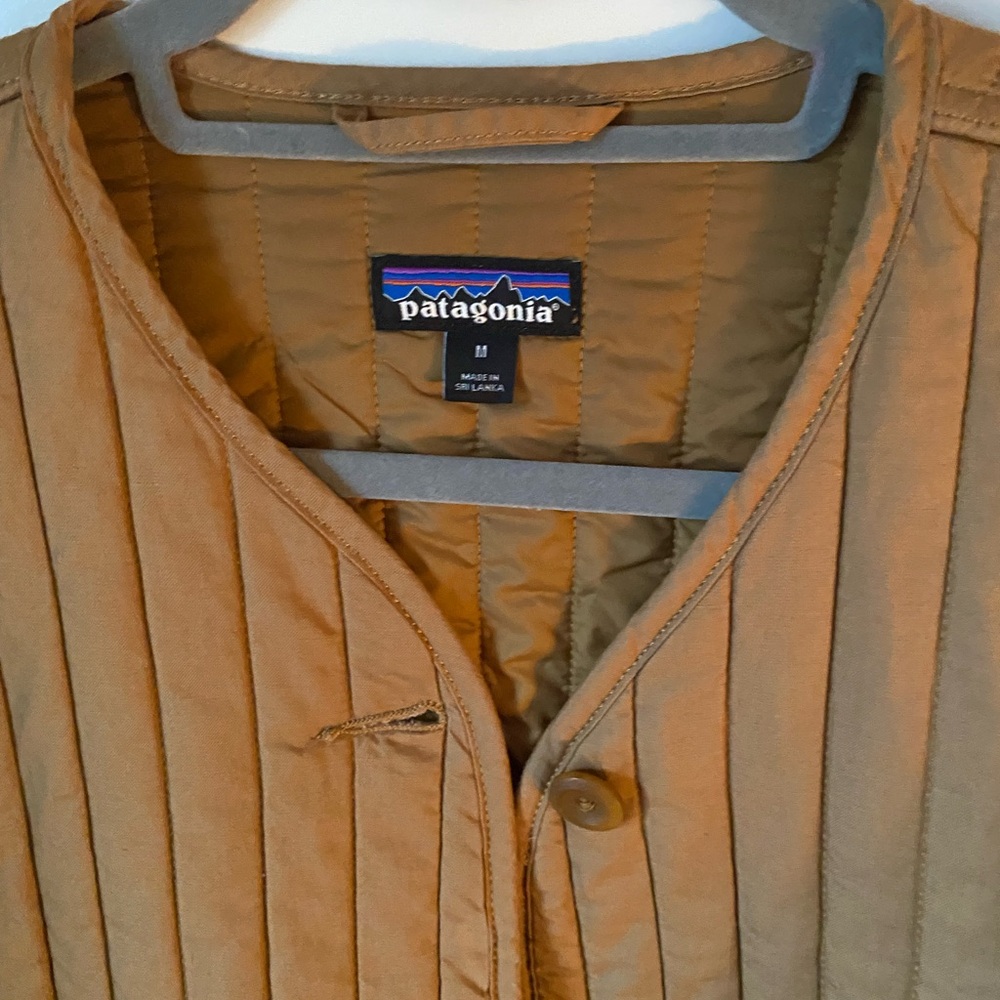 Patagonia Seldom Traveled Brown Quilted Utility Jacket - Picture 3 of 5